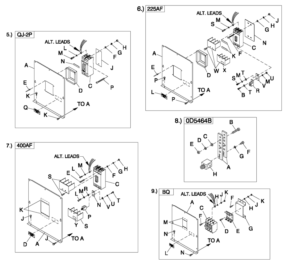 Cpl C2 And C4 Flex Hsb Diagram and Parts List for QT02524ANAN (4828186 - 4838636)(2007) Generac Generator