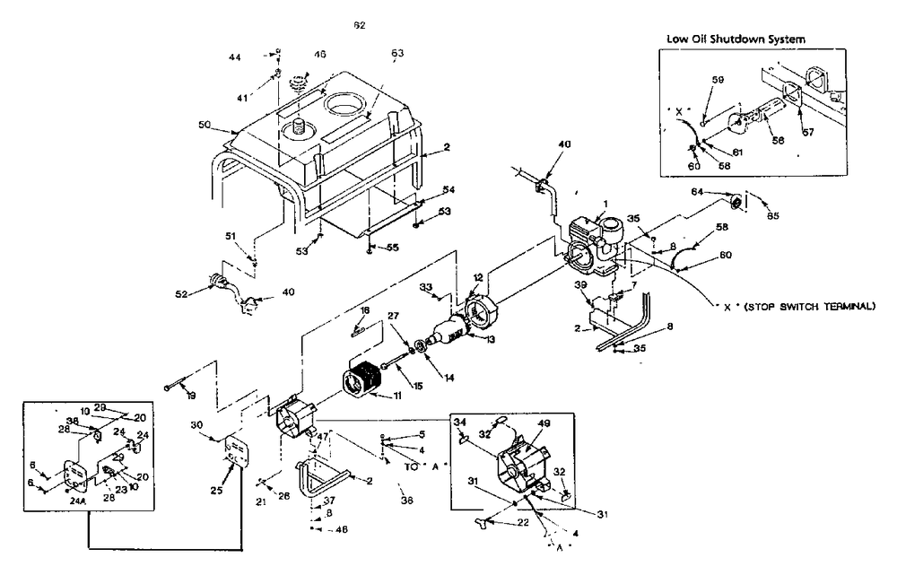 Generator Replacement Parts (10/95) Diagram and Parts List for 3ZC13C (9570-2)(9570-2) Generac Generator