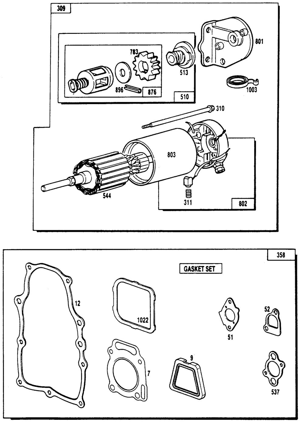 "v-Twin" Engine (Part 3) Diagram and Parts List for 9010-0  Generac Generator