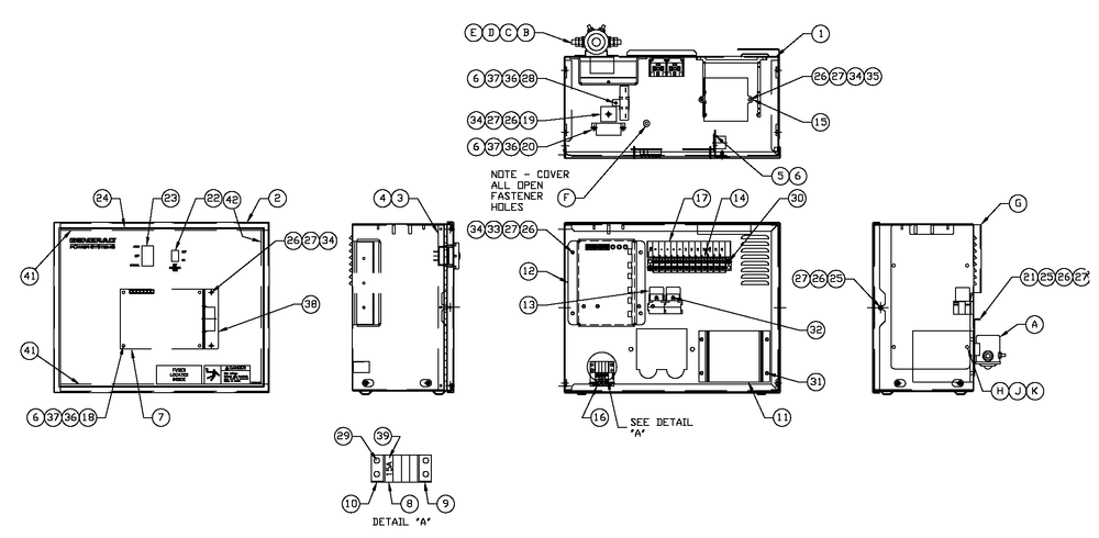 R-100 1800 Rpm 3.0/3.9l Diagram and Parts List for 0052220 (4342931 - 5326657)(2014) Generac Generator
