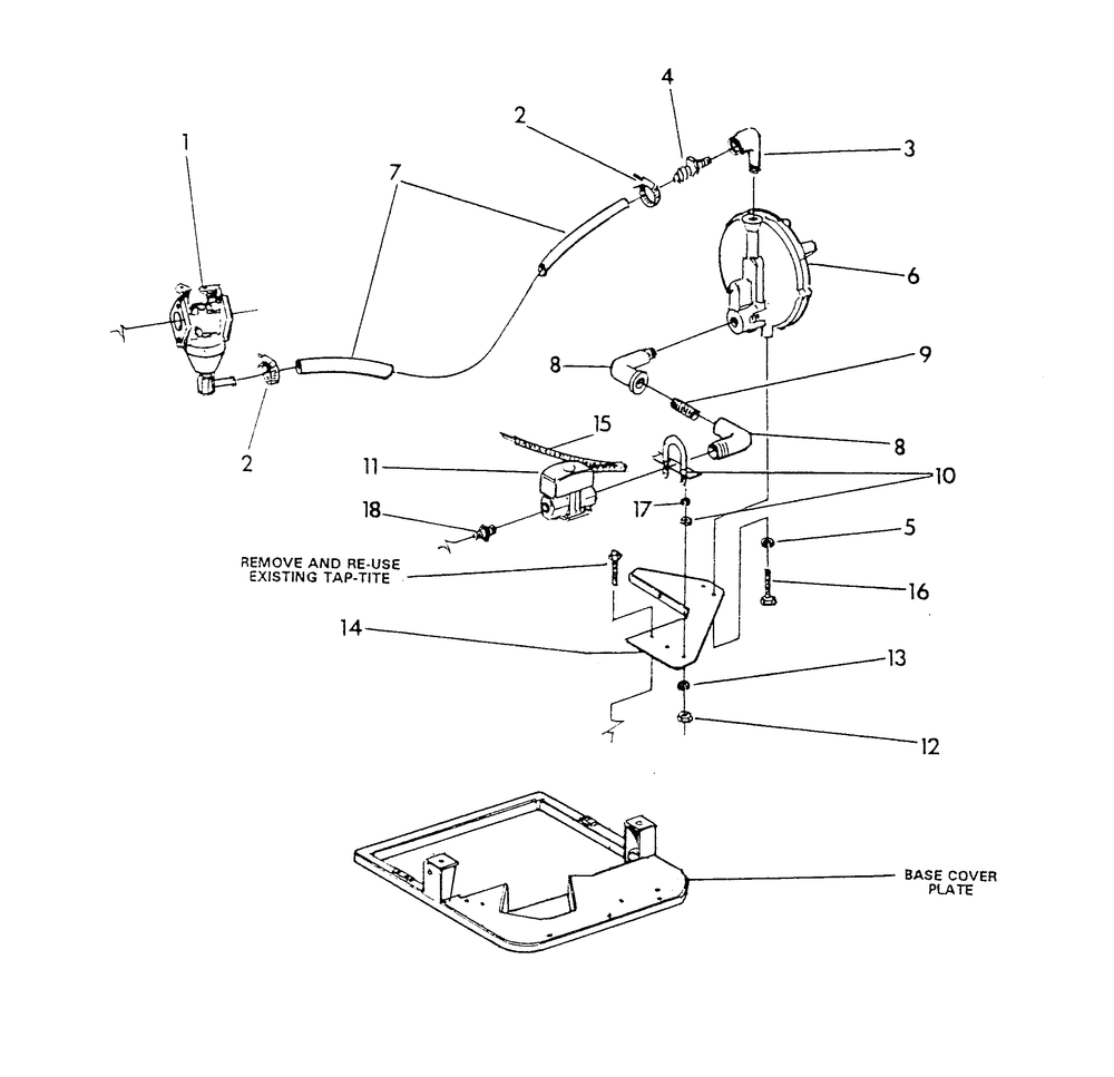 Lp Gas Conversion Kit Diagram and Parts List for 9902-0  Generac Generator