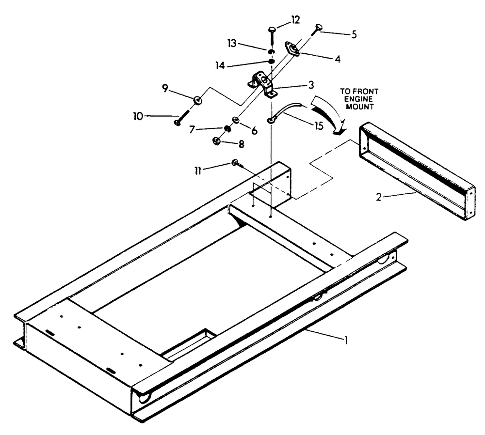 Mounting Base Diagram and Parts List for 0448-0  Generac Generator