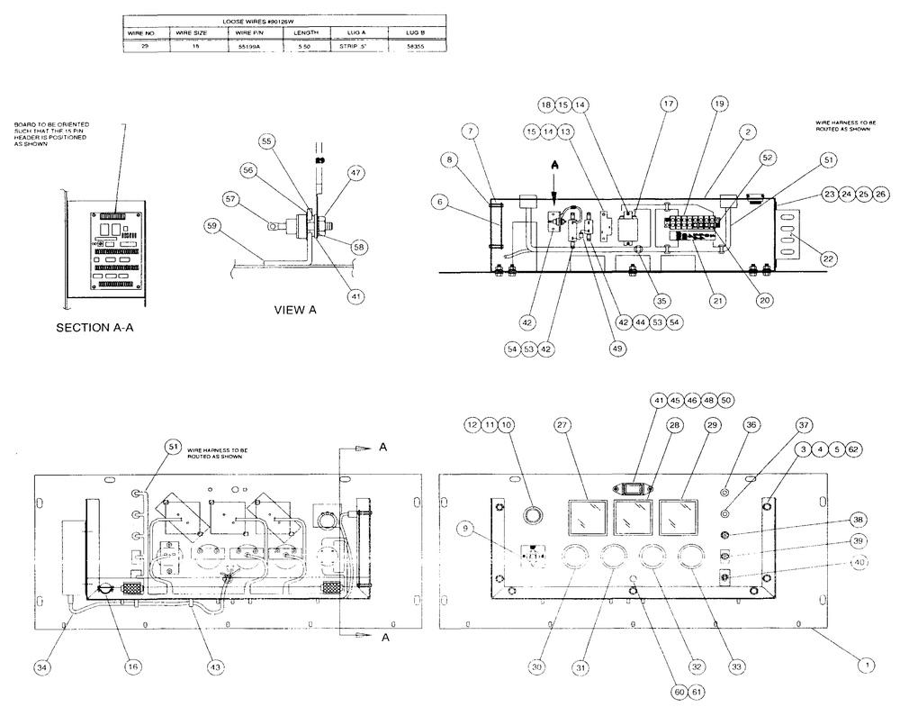 Control Panel Diagram and Parts List for 4065-1  Generac Generator
