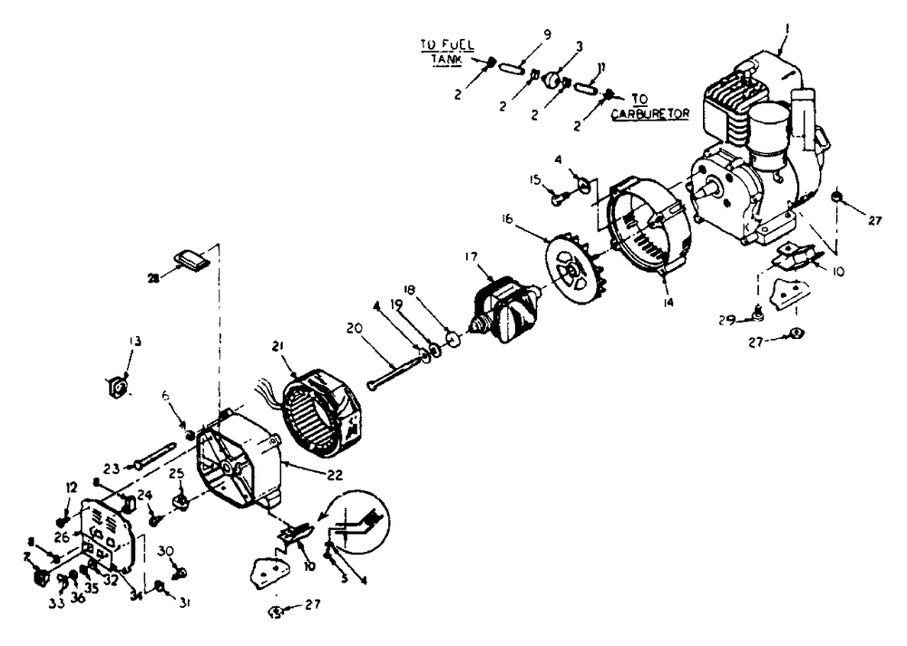Generator No. 77391 Diagram and Parts List for L1400 (9157-0)(9157-0) Generac Generator