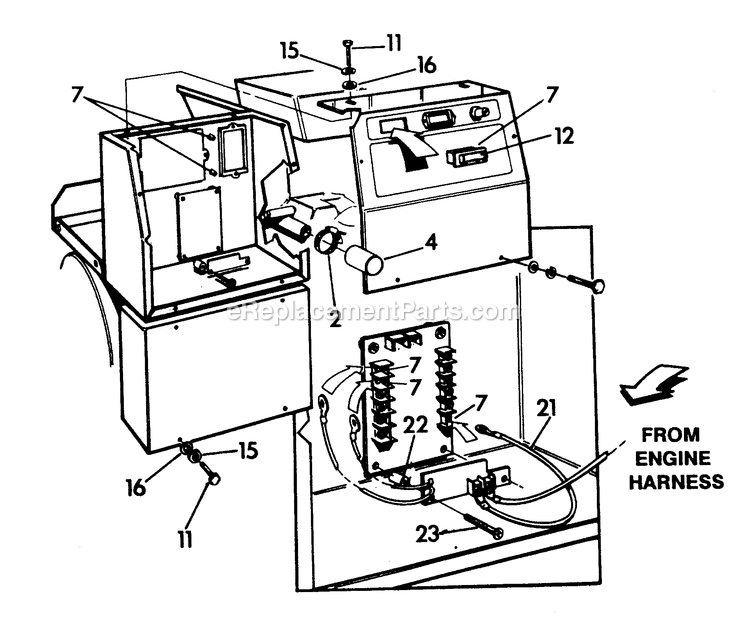 Shut Down Control Circuit Board Diagram and Parts List for HIGHAMBIENTKIT  Generac Generator