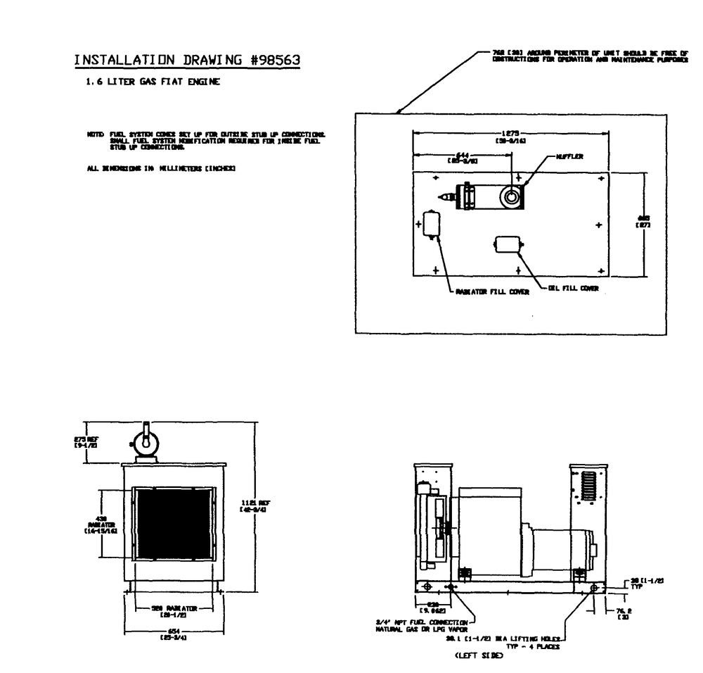 Engine Parts Diagram and Parts List for 0792-2  Generac Generator