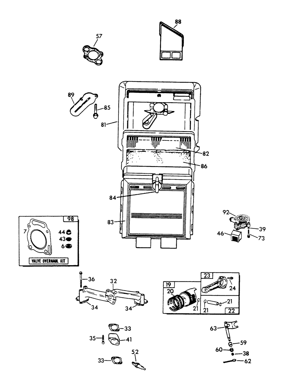 V-Twin Engine Parts (Part 3) Diagram and Parts List for 9010-5  Generac Generator
