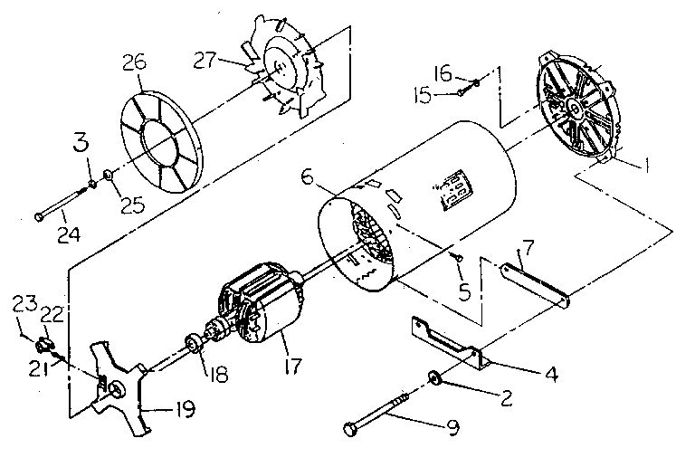 Generator Diagram and Parts List for 8911-1  Generac Generator