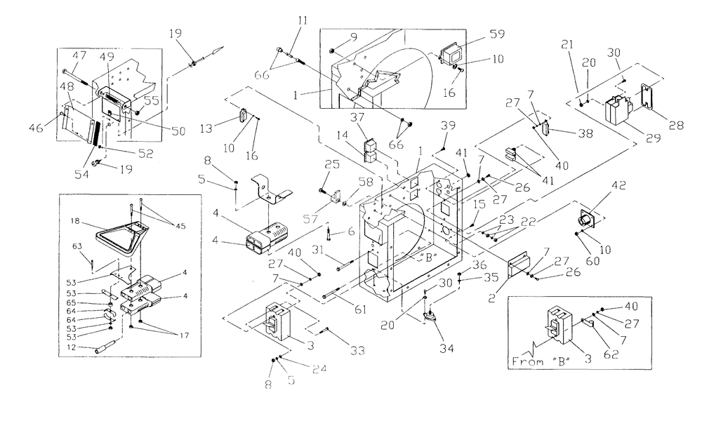 Control Panel 1 Diagram and Parts List for 9740-5  Generac Generator