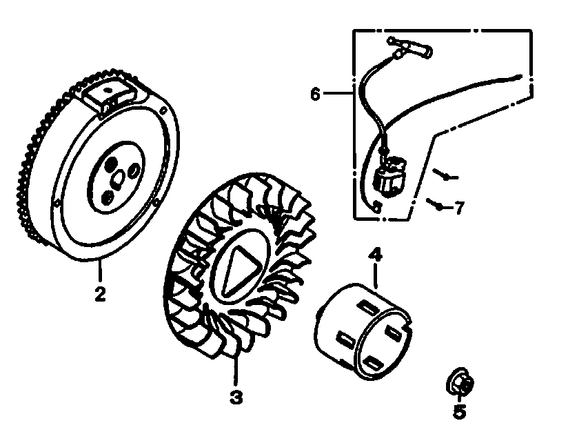 Ignition Comp 2 Diagram and Parts List for 0064270 (7654565A)(2012) Generac Generator