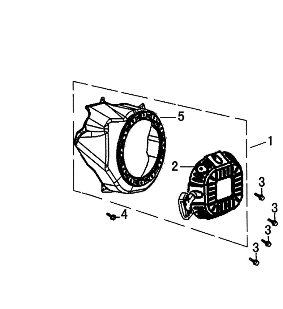 Starter Diagram and Parts List for 006412-0  Generac Pressure Washer