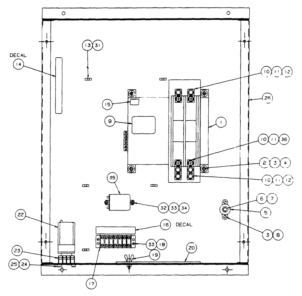 Transfer Switch: Y-Type Diagram and Parts List for 9227-0  Generac Generator