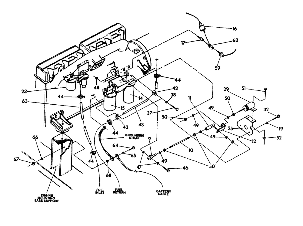 Engine Parts (Part 1) Diagram and Parts List for 9516-0  Generac Generator