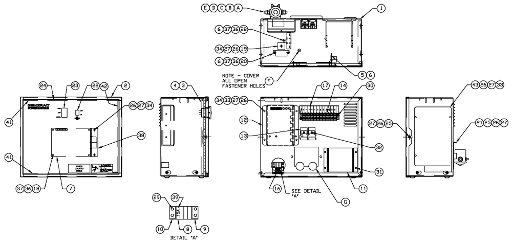 Av R100 3600 Rpm 1.5l 240v Diagram and Parts List for 0052110 (4281087 - 4303052)(2005) Generac Generator
