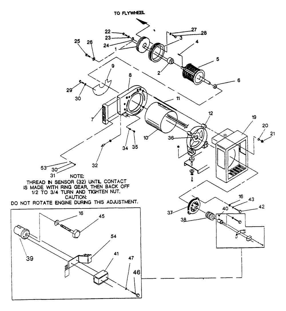 Generator Diagram and Parts List for 9604-1  Generac Generator