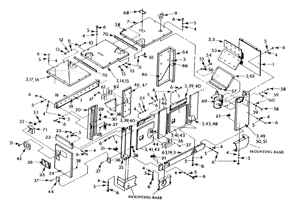 Compartment Diagram and Parts List for 9575-2  Generac Generator
