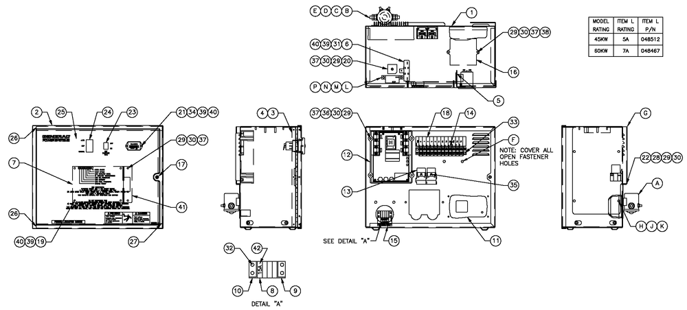 R-200b 3600 Rpm 2.4l Diagram and Parts List for ST04524ANSN (5509894 - 5644769)(2009) Generac Generator