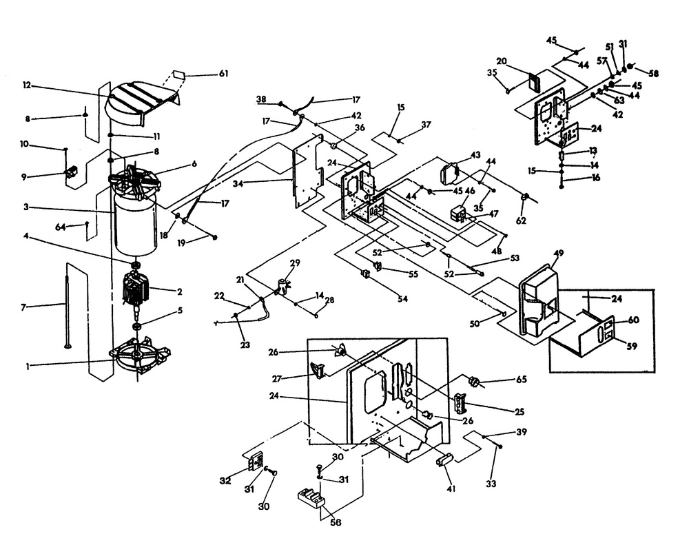 Alternator And Panel Diagram and Parts List for 9735-0  Generac Generator