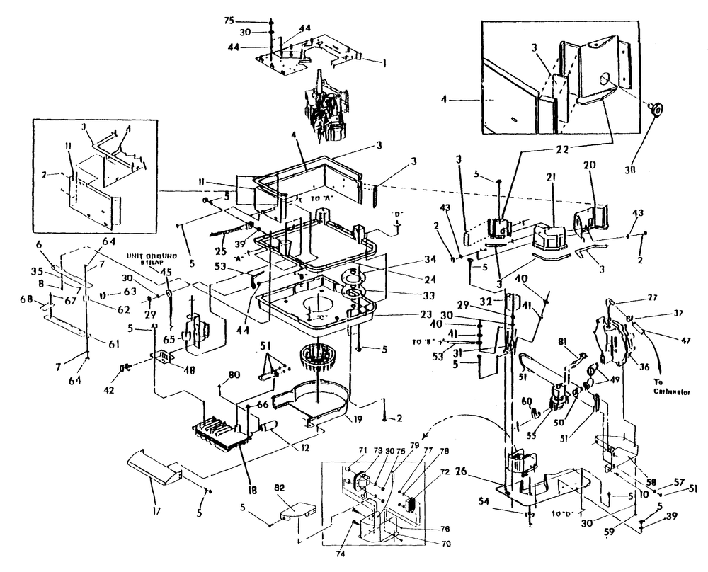 Lp Engine Sheet Metal Diagram and Parts List for 0941-1  Generac Generator