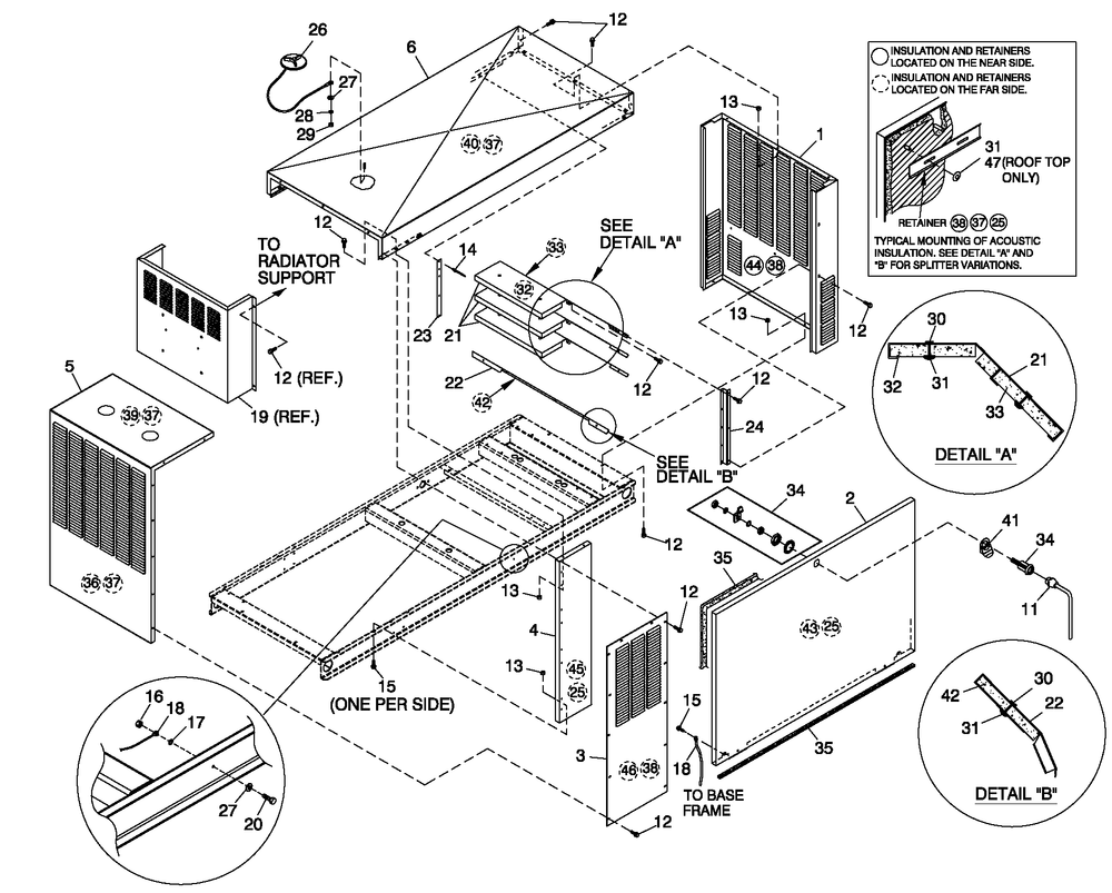 Enclosure C4 Pvt Lbl Diagram and Parts List for BT06030ANSN (3808V29819 - 4308V30688)(2008) Generac Generator