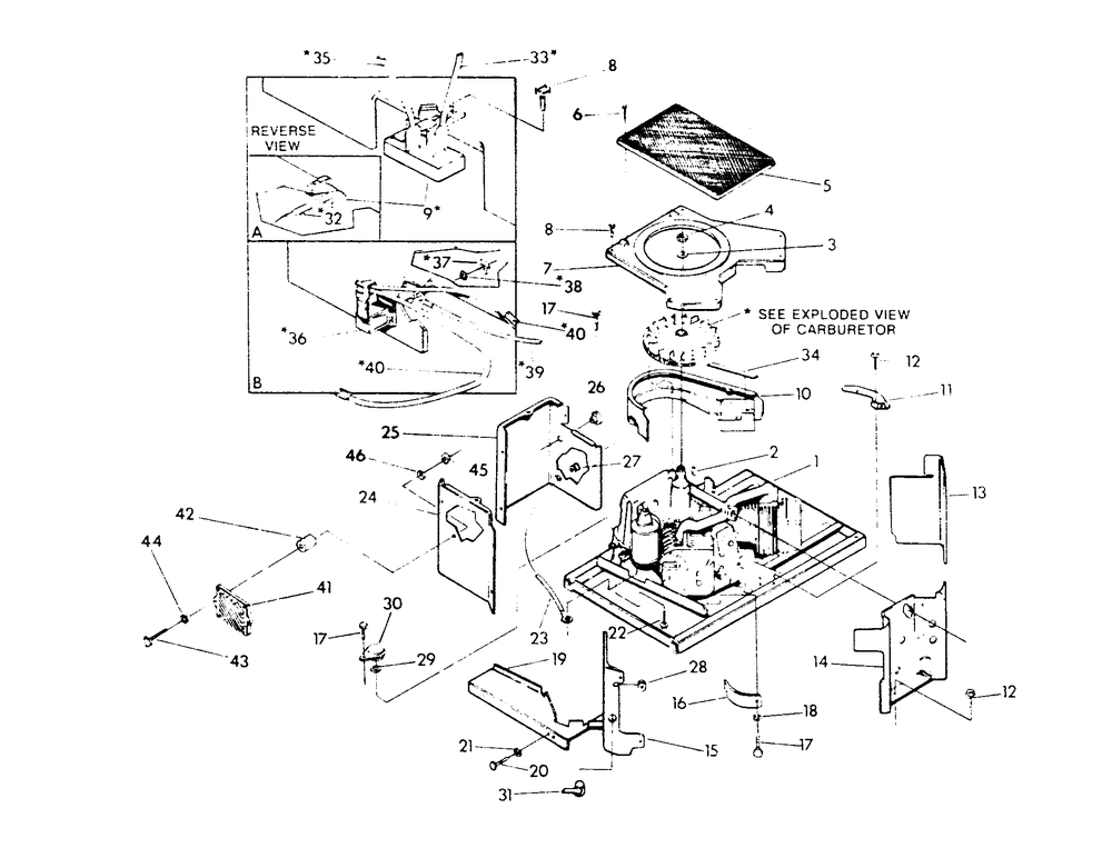 Sheet Metal Diagram and Parts List for 9475-1  Generac Generator