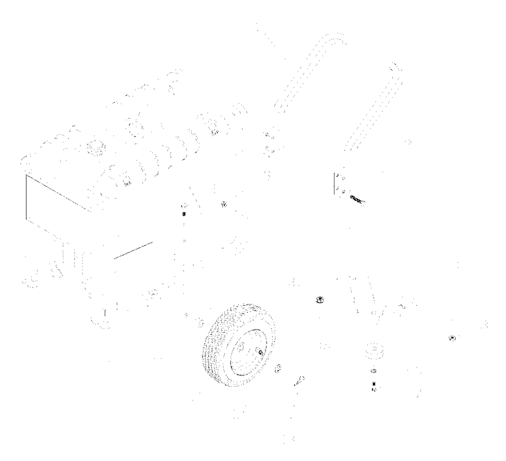 Deluxe Wheel Kit Diagram and Parts List for 93584 (1003-0)(1003-0) Generac Generator