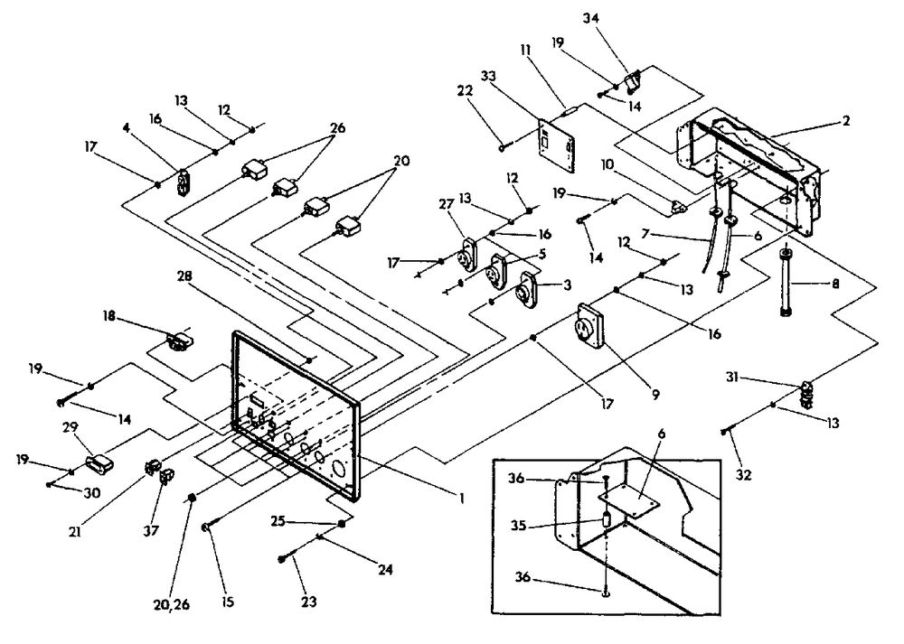 Generator Control Panel Diagram and Parts List for MC8000 (Rev 0)(9807-1)(9807-1) Generac Generator