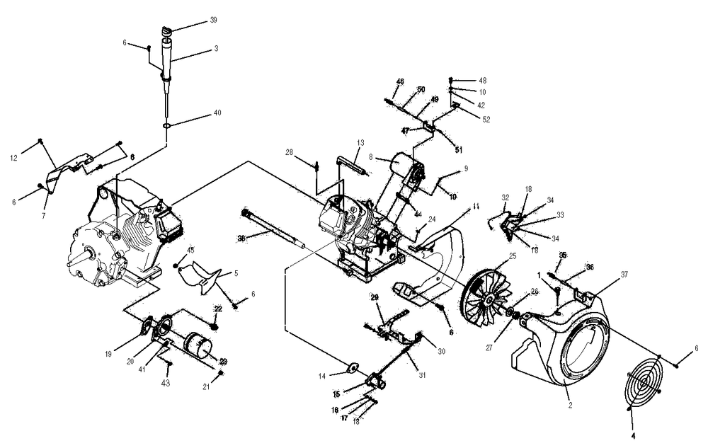 Engine 2 Diagram and Parts List for 0046753 (3981591 - 5694397)(2014) Generac Generator