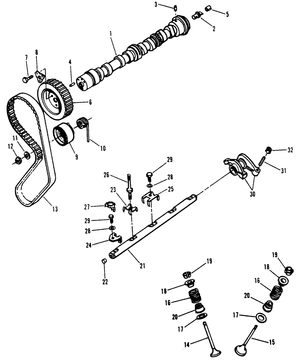 Camshaft And Valve Mechanism Diagram and Parts List for 9340-2  Generac Generator