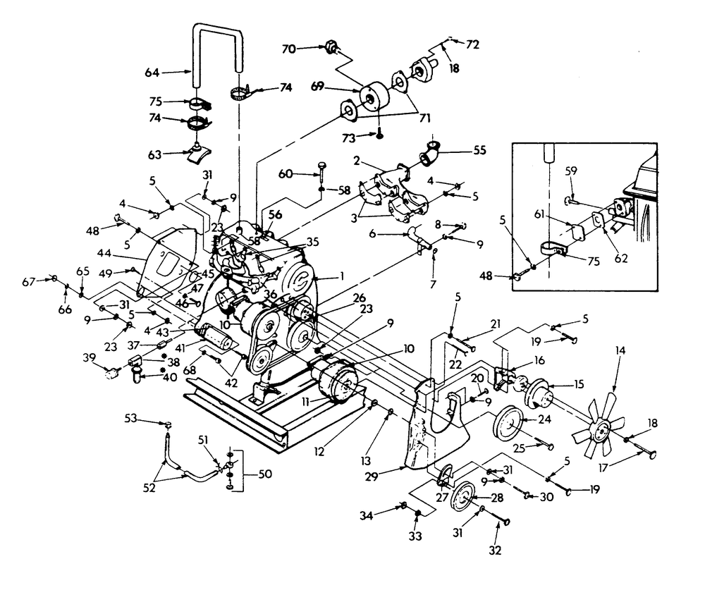 Engine 4w117e Diagram and Parts List for 9112-7  Generac Generator