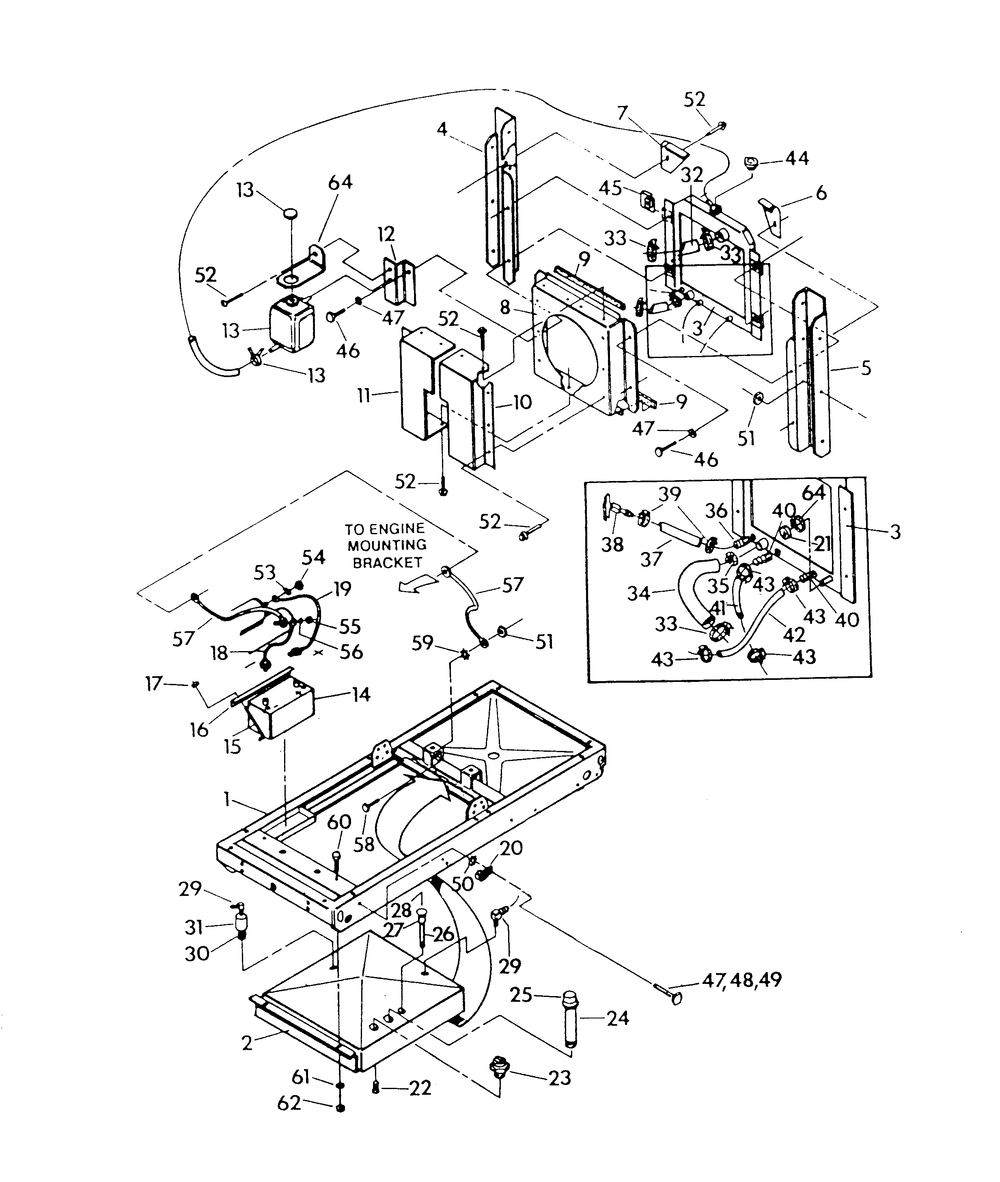 Mounting Base Diagram and Parts List for 9135-3  Generac Generator