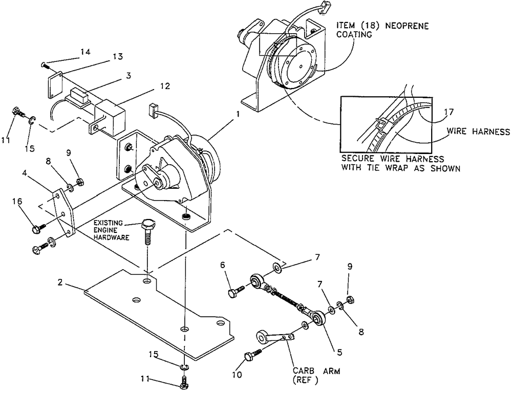 Ev G Elec Gov Diagram and Parts List for 0007570 (3035032)(2014) Generac Generator