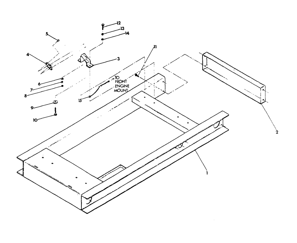 Mounting Base Diagram and Parts List for 9348-2  Generac Generator