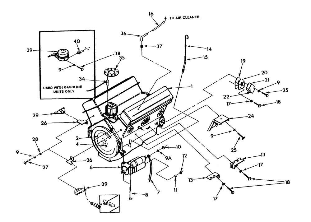 Liter Engine 5.7 (Part 1) Diagram and Parts List for 9303-6  Generac Generator