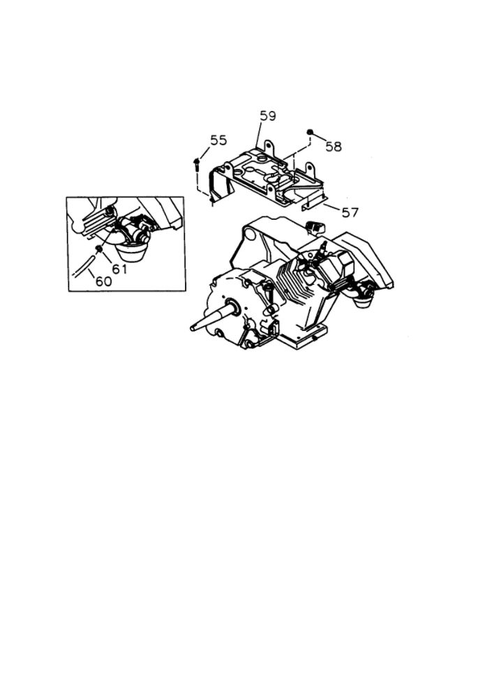 Tank Cradle Diagram and Parts List for EHC009521  Generac Engine