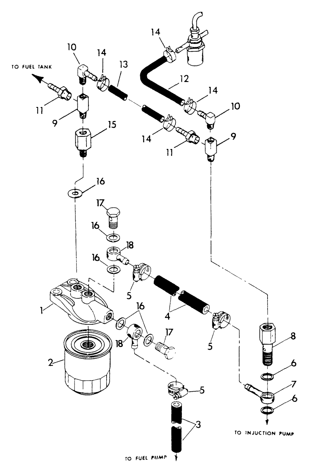 Fuel Supply Diagram and Parts List for 9344-1  Generac Generator