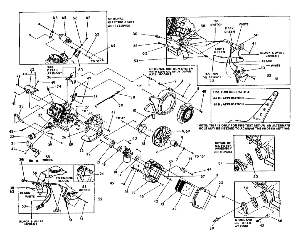 Engine Trim Parts Drawing No. 81645 Diagram and Parts List for MC5500 (9803-2)(9803-2) Generac Generator