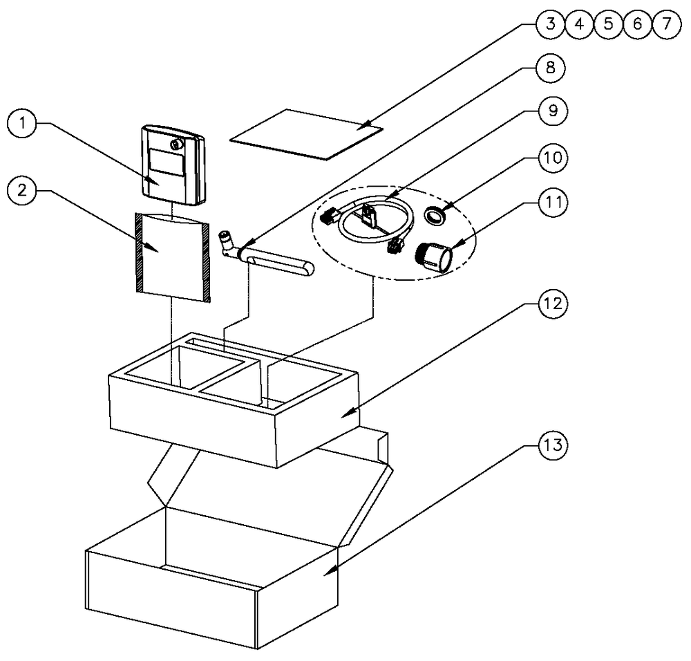 Ev Mobile Link Diagram and Parts List for HT04554ANAC (8408435)(2013) Generac Generator