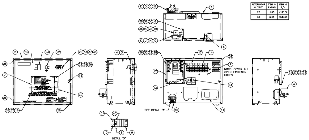 R-200a 3600 Rpm G1.6l G11 Diagram and Parts List for 0053363 (4786586)(2007) Generac Generator