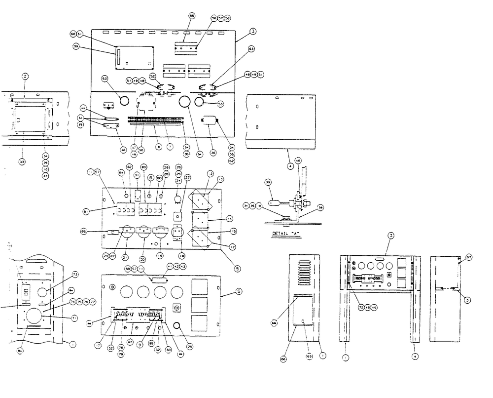Control Panel Diagram and Parts List for 9172-1  Generac Generator