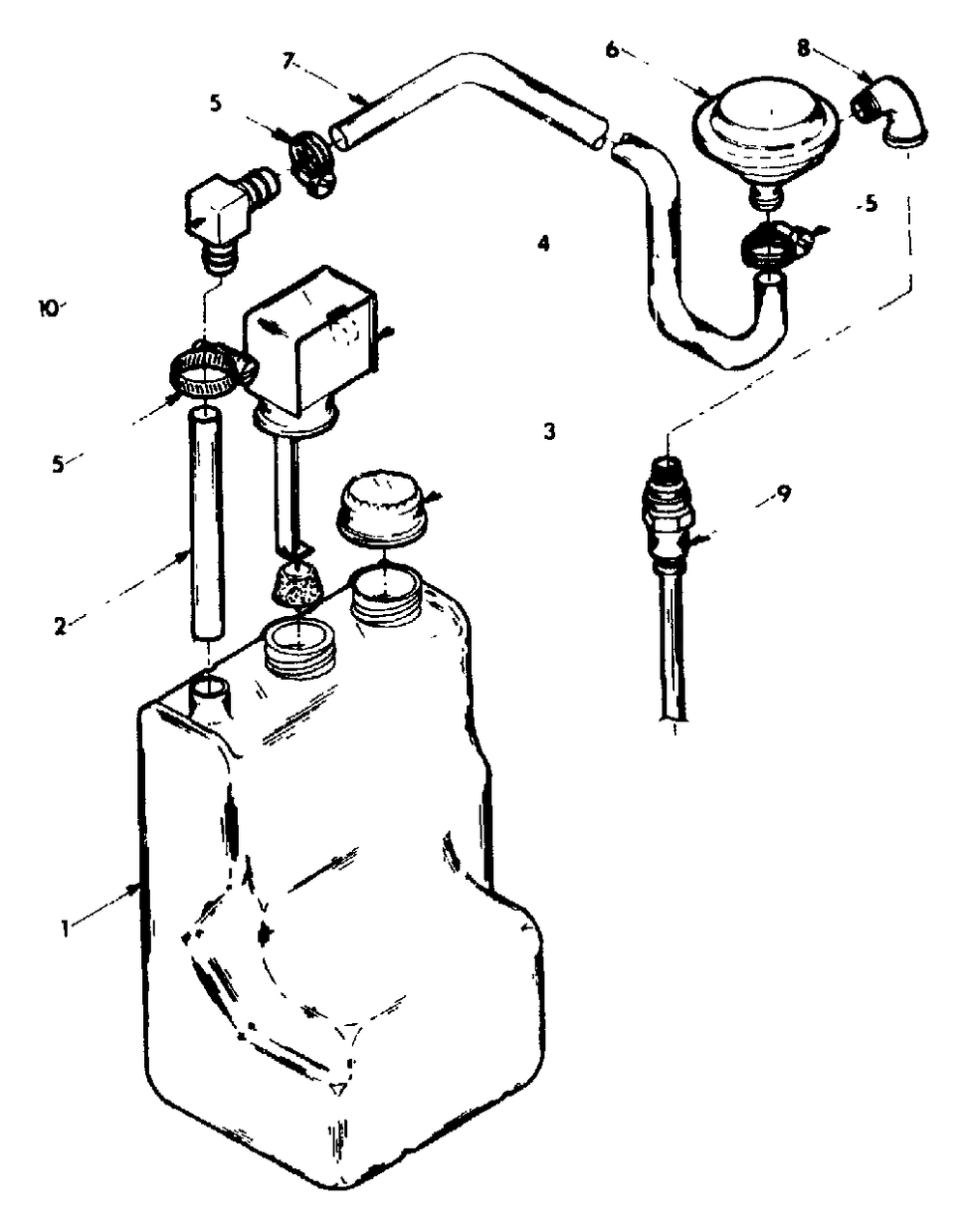 Oil Makeup System Diagram and Parts List for 4W113 (8924-0)(8924-0) Generac Generator