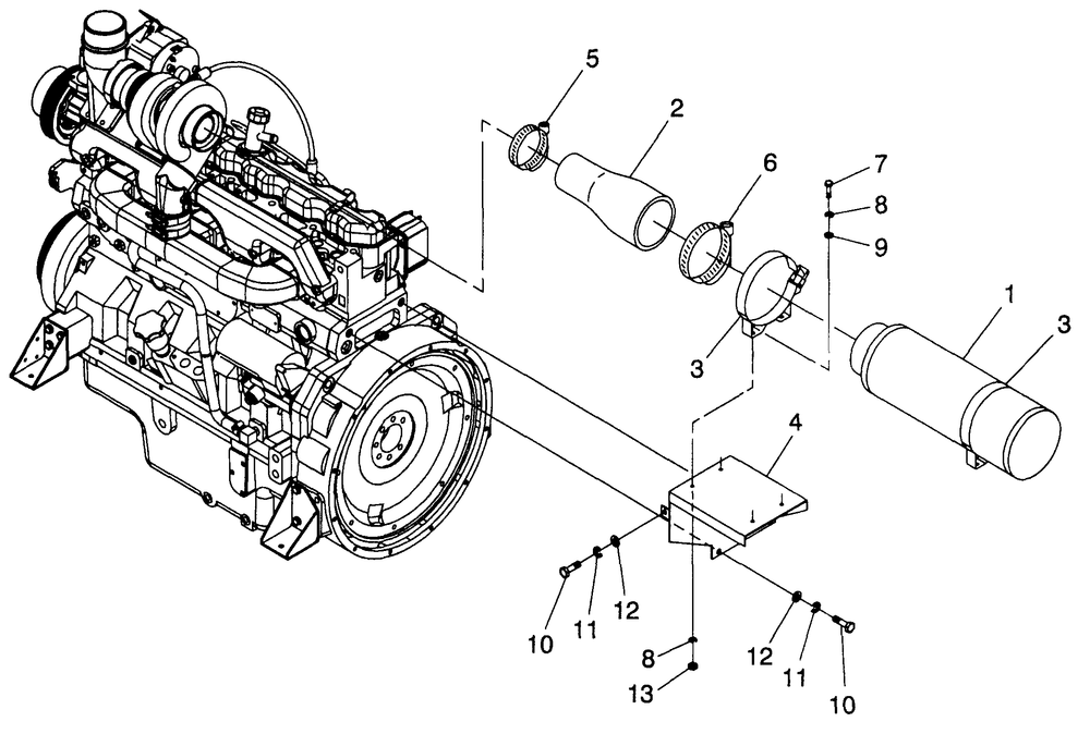 Air Cleaner Diagram and Parts List for 4065-1  Generac Generator