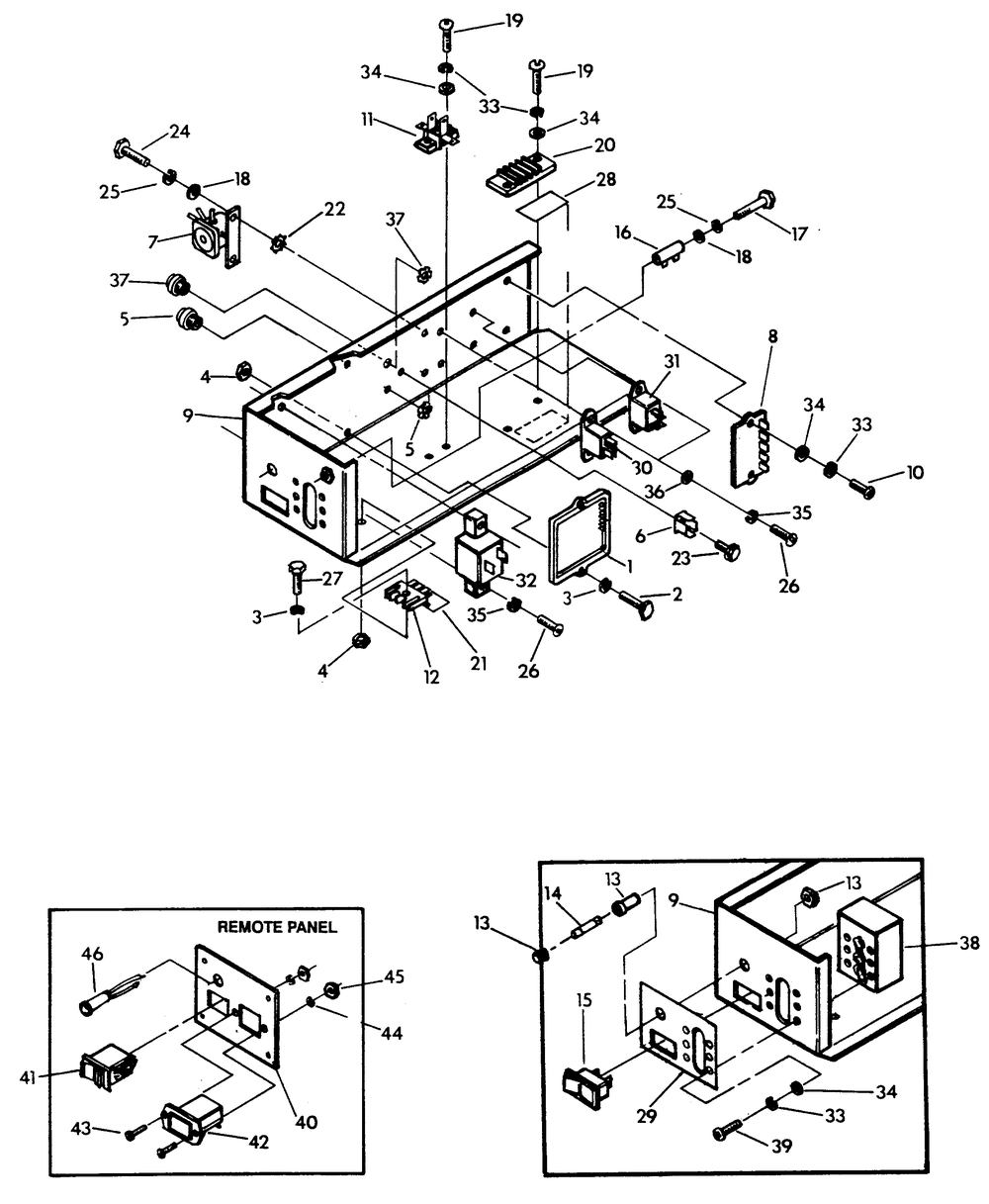 Control Box Diagram and Parts List for 9231-0  Generac Generator