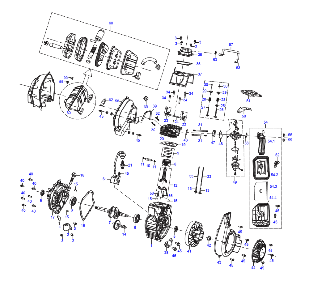 Fig-0 Diagram and Parts List for 10000004822 0L1681 Generac Generator
