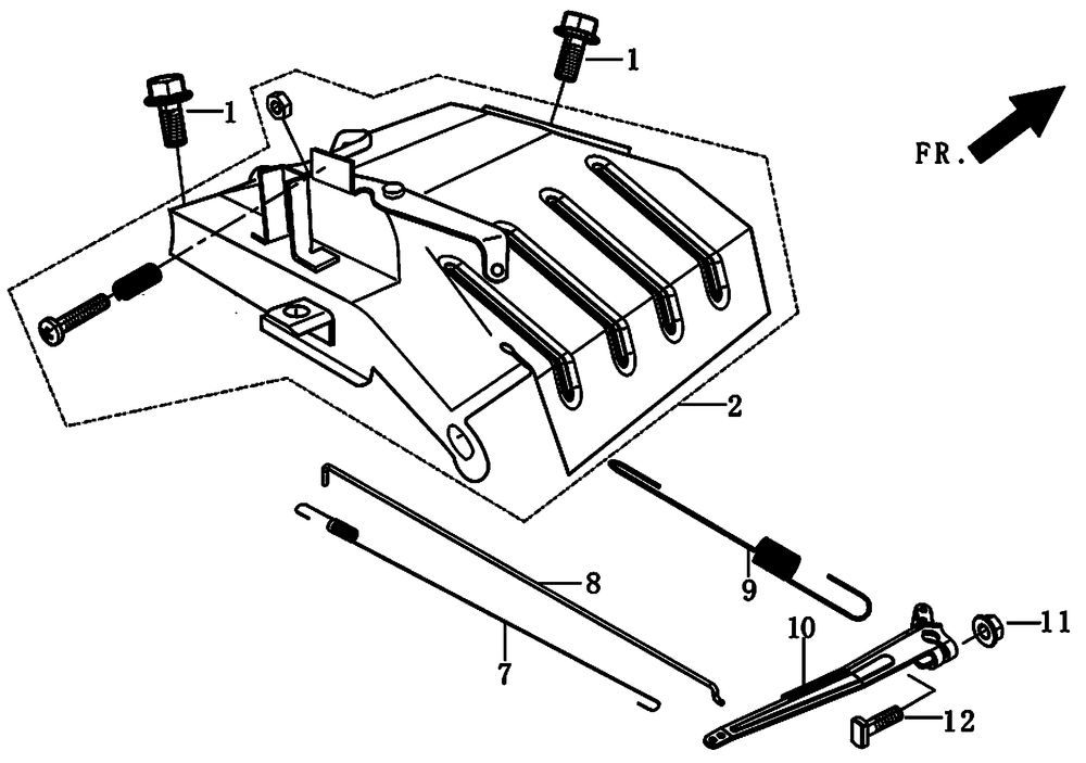 Control Assembly, Throttle Diagram and Parts List for 0059395 (7008470E - 7479864E)(2016) Generac Generator