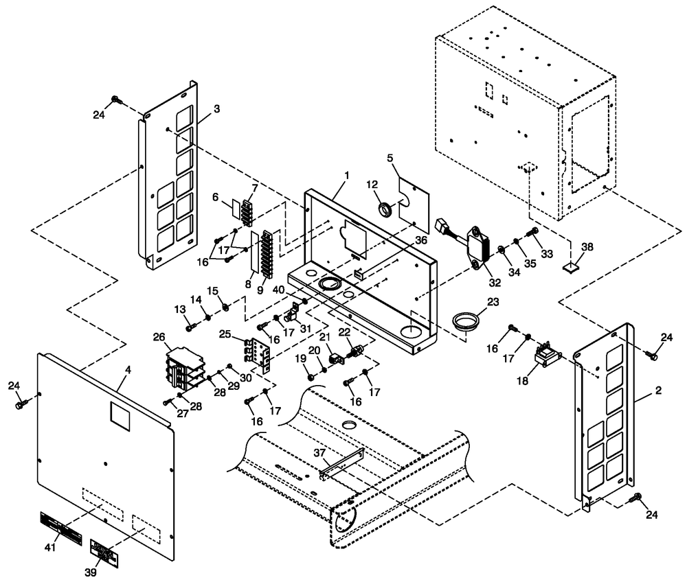 Connection Box Spl Parts Diagram and Parts List for ST02516ANAN (4661570 - 4734567)(2007) Generac Generator