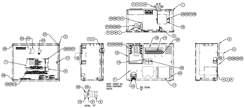 Av R-200 1800 Rpm 4.2l Diagram and Parts List for 0054200 (4868635 - 5101685)(2008) Generac Generator