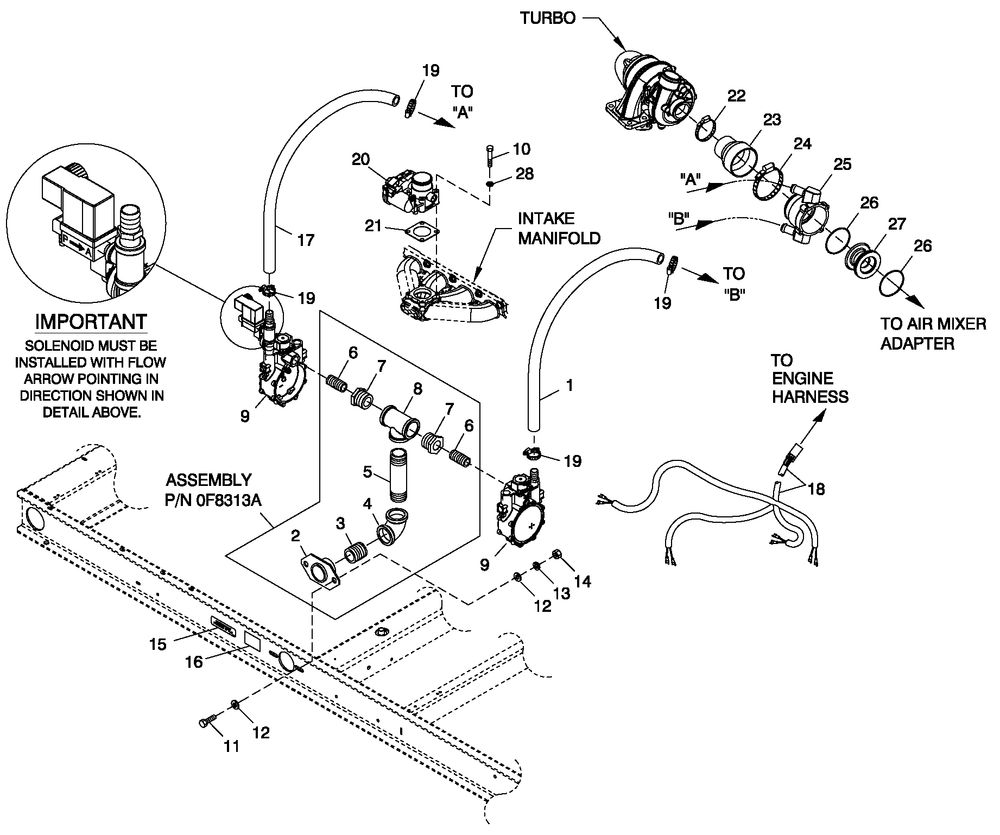 Ev Fuel System Ng 2.4l G2 Turb Diagram and Parts List for 0056090 (5246790)(2008) Generac Generator