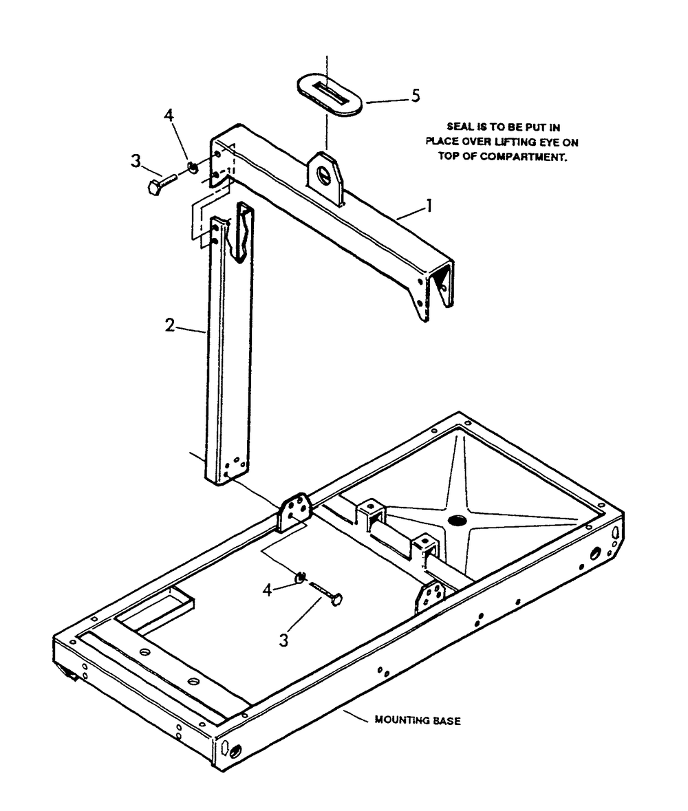Center Lift Diagram and Parts List for 9575-1  Generac Generator