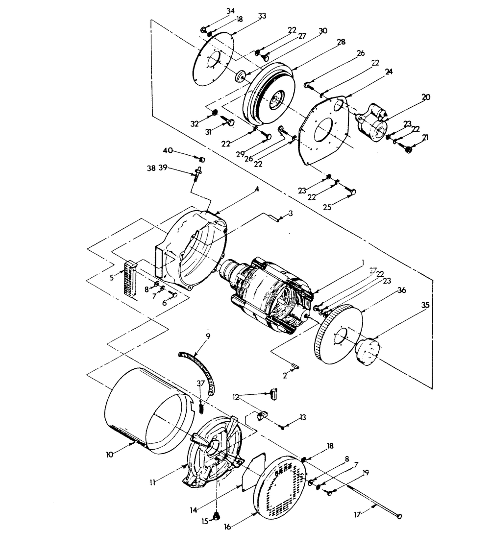 Generator Diagram and Parts List for 9154-2  Generac Generator
